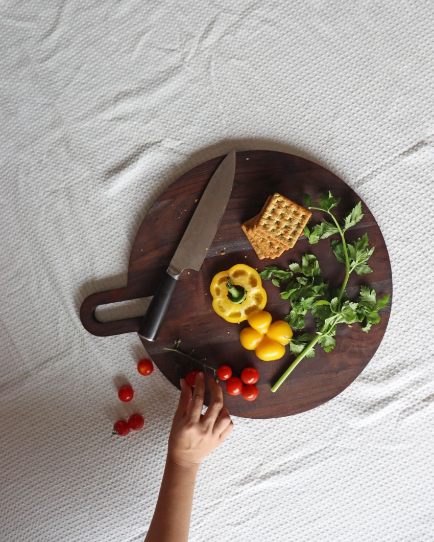 Round Accacia Wood Platter