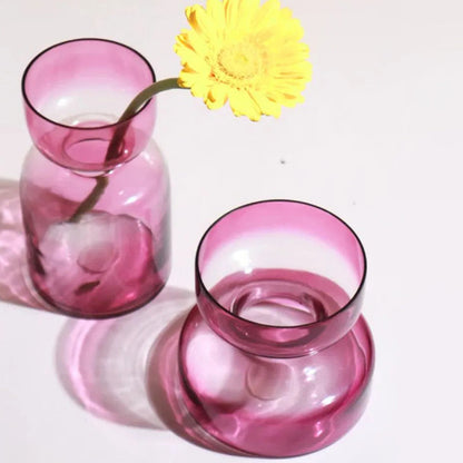 Lilac Colored Glass Vase | Single | 5.5 inches , 8 inches