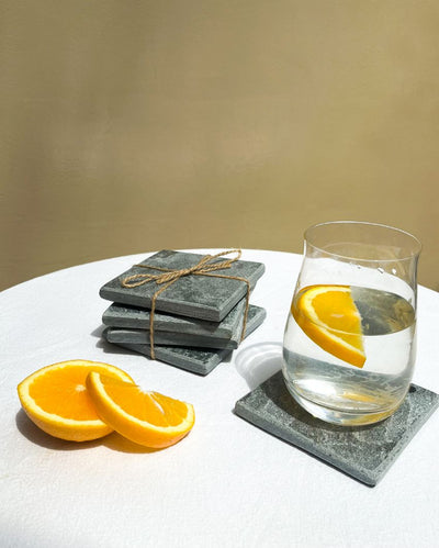 Square Slate Coasters | Set of 4