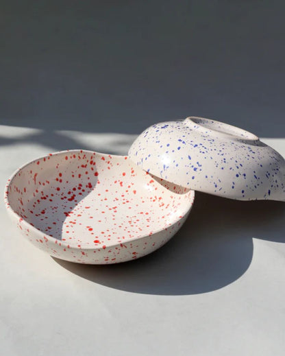 Speckled Ceramic Coral Bowl
