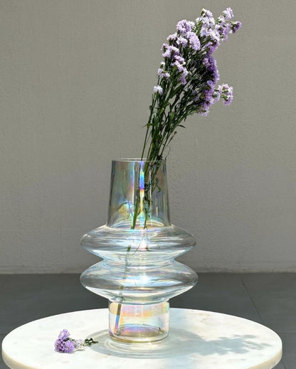 Ripple Glass Vase | 8 x 12 inches