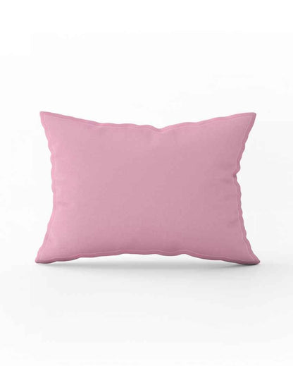 Cozyset Pink Cotton Single Bed Sheet With Pillow Cover | Pack of 2