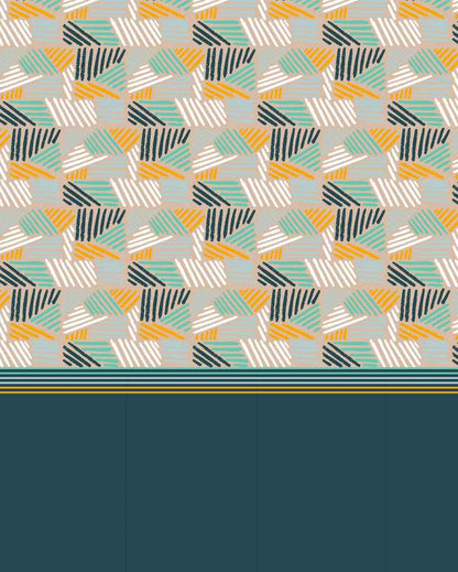 Tucknest Teal Cotton Super King Bed Sheet With Pillow Covers | Pack of 3