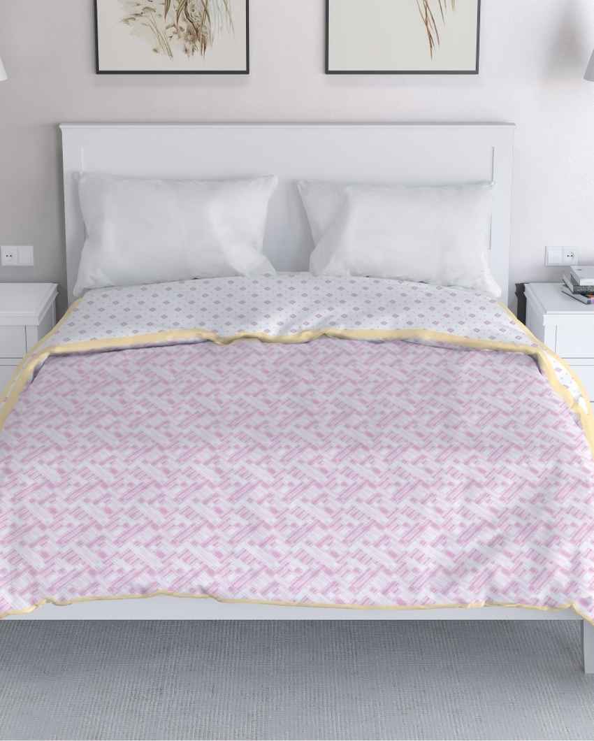 Doharease Pink Cotton Double Bed Dohar | 87 x 94 inches