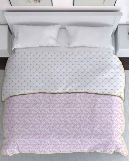 Doharease Pink Cotton Double Bed Dohar | 87 x 94 inches