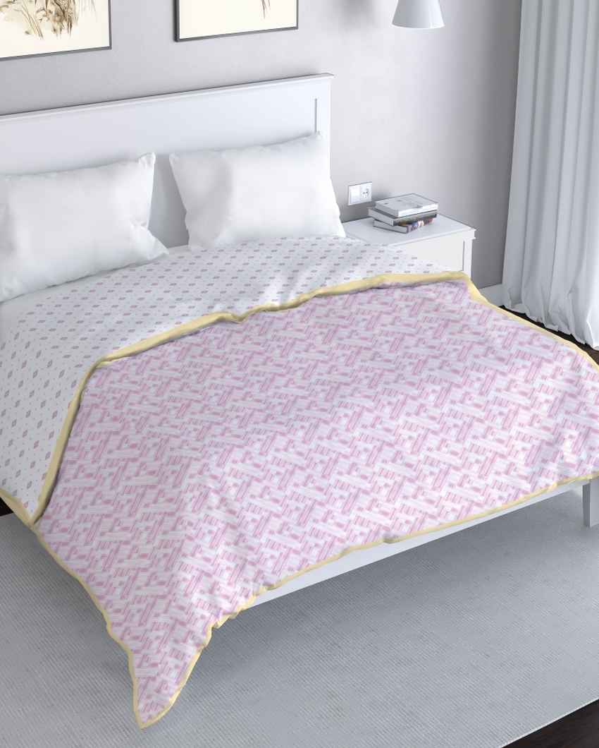 Doharease Pink Cotton Double Bed Dohar | 87 x 94 inches