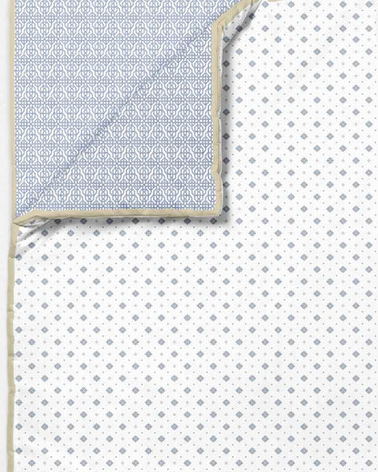 Velvetnest Blue Cotton Single Bed Dohars | Set of 2 | 61 x 88 inches