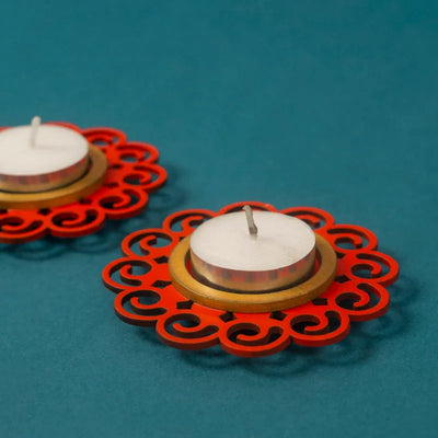 Holy Orange Mini Tea Light Holder | Set of 2 Default Title