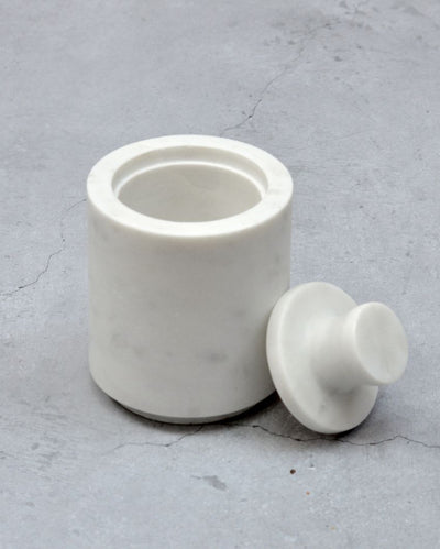 Marble White Chic Jar | 1.5 x 3 inches