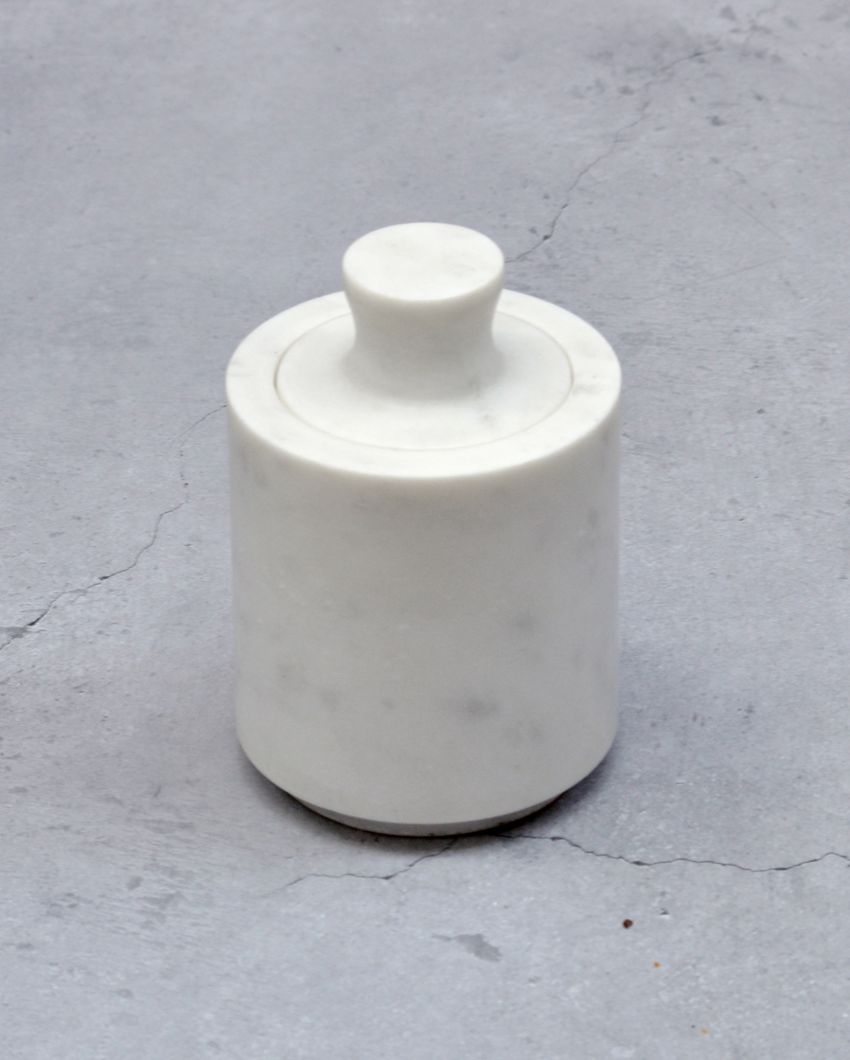 Marble White Chic Jar | 1.5 x 3 inches