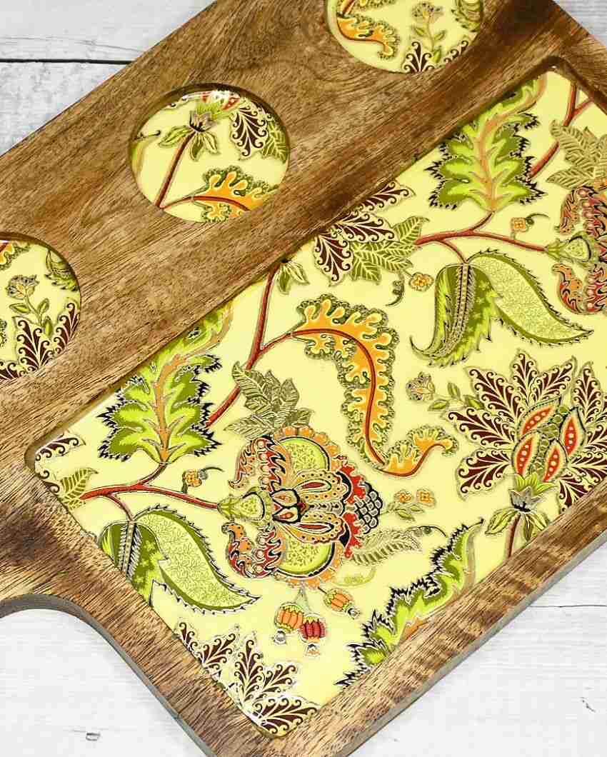 Indian Crafted Mango Wood Serving Platter | 9 x 15 inches