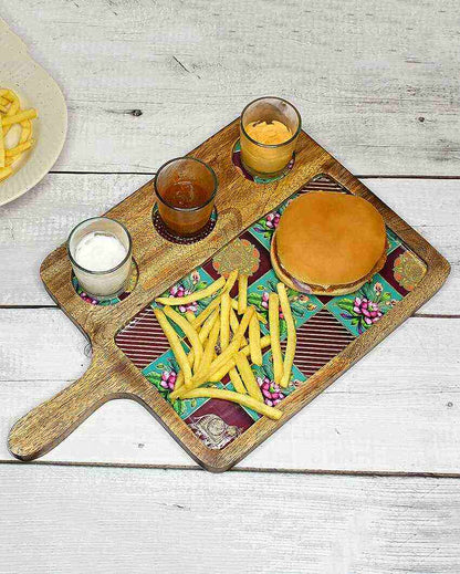 Rajasthani Mango Wood Serving Platter | 9 x 15 inches