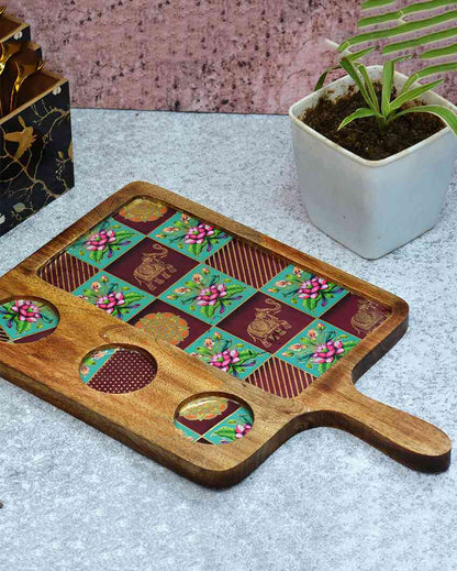 Rajasthani Mango Wood Serving Platter | 9 x 15 inches