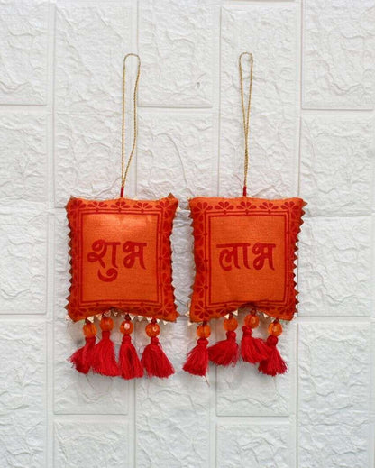 Sustainable Shubh-Labh Door Hangings | 4 inches