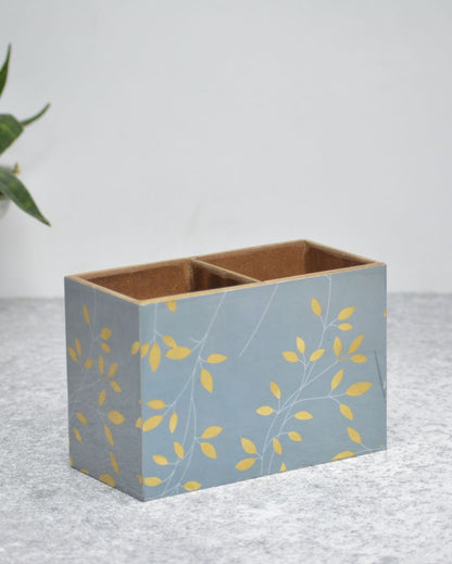 Botanical Golden Cutlery Holders | Set Of 2 | 6 x 3 x 4 inches