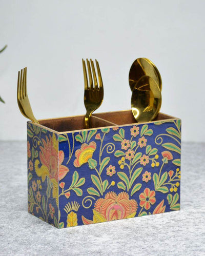 Vibrant Floral Cutlery Holders | Set Of 2 | 6 x 3 x 4 inches