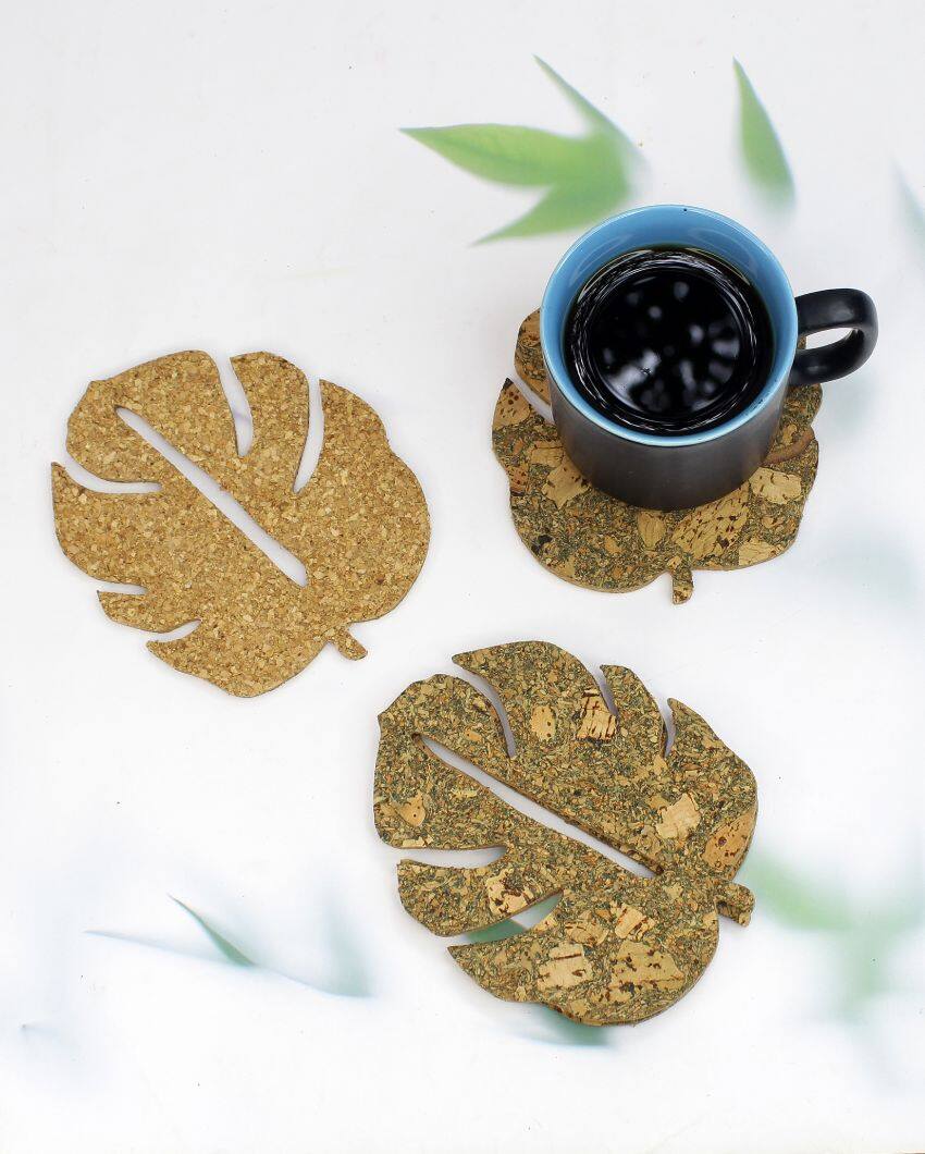 Leaf Design Coasters | Set Of 8 | 5 x 5 inches