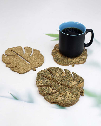 Leaf Design Coasters | Set Of 8 | 5 x 5 inches