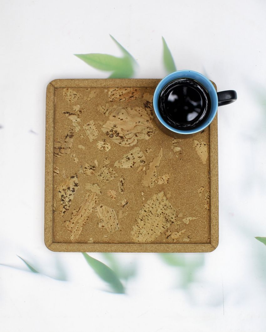 Square Cork Serving Tray | 8 x 8 inches