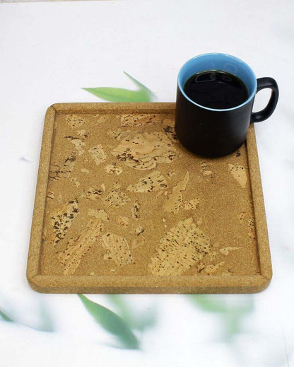 Square Cork Serving Tray | 8 x 8 inches