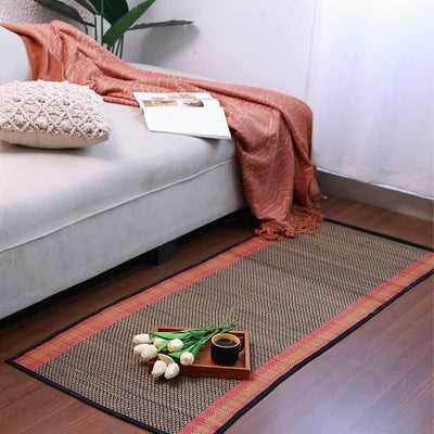 Multi Natural Madurkathi Floor Mat | 60 x 24 inches