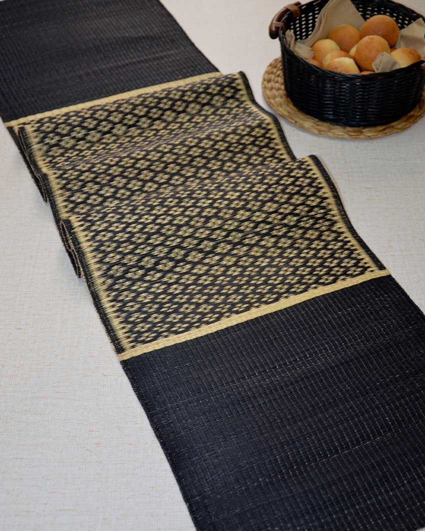 Black Natural Masland Table Runner | 60 x 12 inches