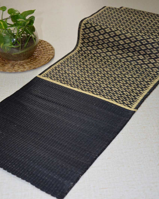 Black Natural Masland Table Runner | 60 x 12 inches