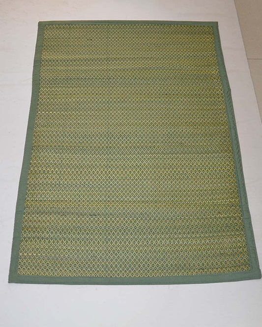 Olive Green Madurkathi Floor Mat | 60x24 inches