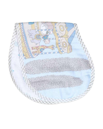 Carnival Multicolor Organic Muslin Burp Cloth & Bib | 22 x 10 inches