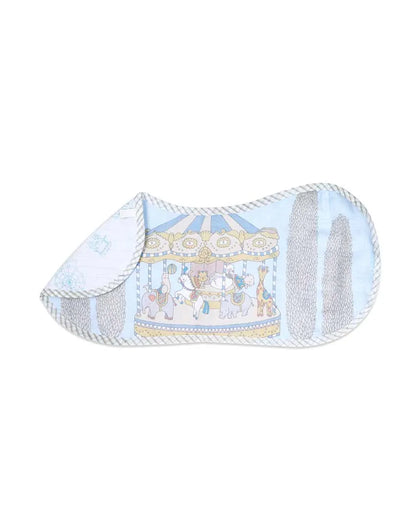 Carnival Multicolor Organic Muslin Burp Cloth & Bib | 22 x 10 inches