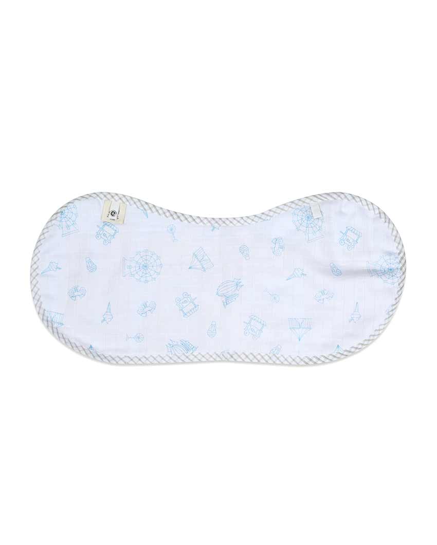 Carnival Multicolor Organic Muslin Burp Cloth & Bib