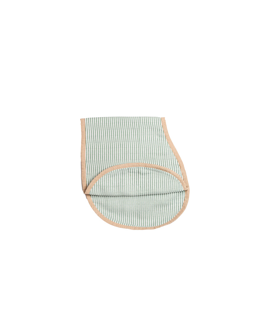 Refreshing Palm Muslin Burp Cloth & Bib | Set of 2 | 22 x 8 inches