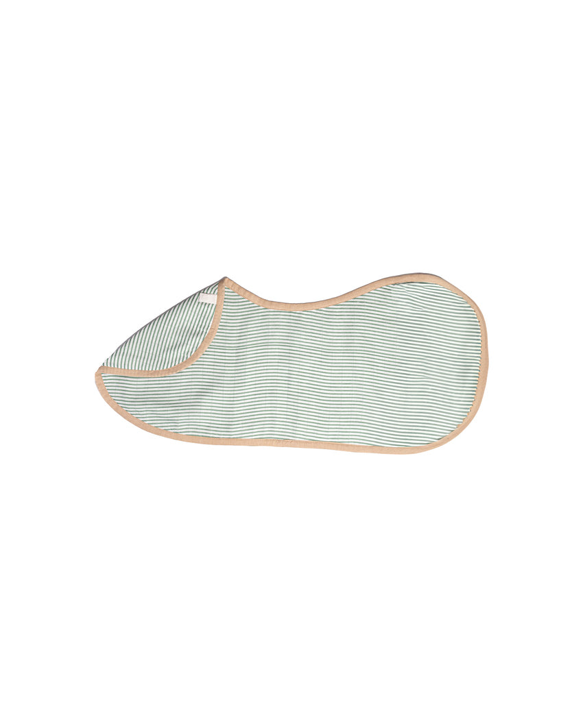 Refreshing Palm Muslin Burp Cloth & Bib | Set of 2 | 22 x 8 inches