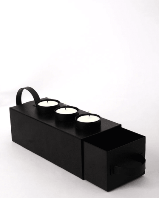 Black Iron Candle Holder 4 Inches