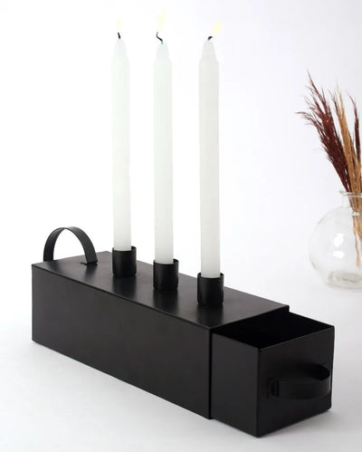 Black Iron Taper Candle Holder