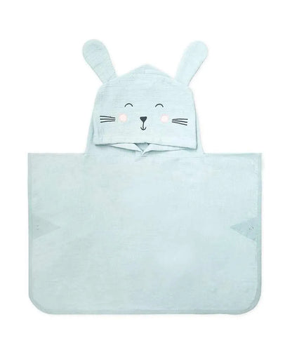 Bunny Soft Cotton Hooded Poncho Towel