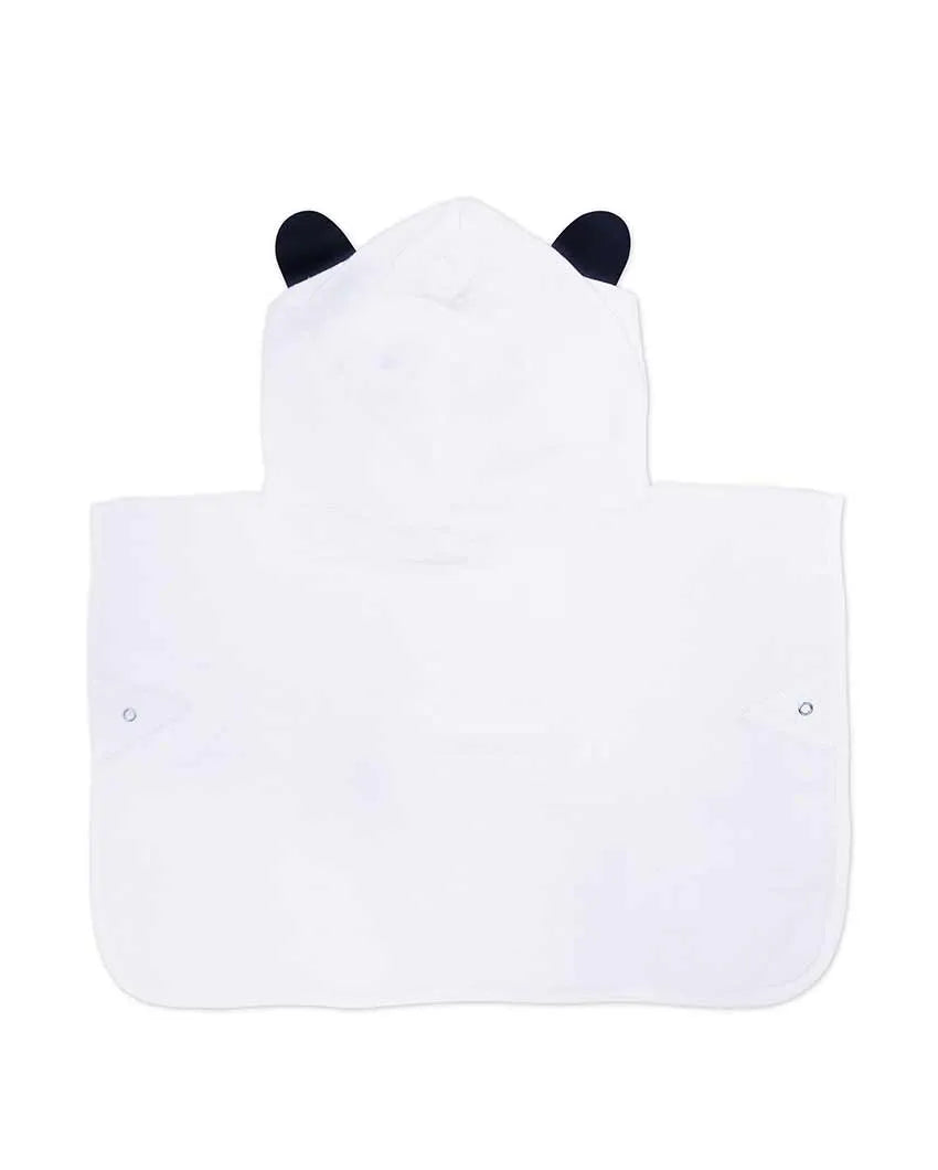 Panda Style Cotton Hooded Poncho Towel | 17 x 30 inches