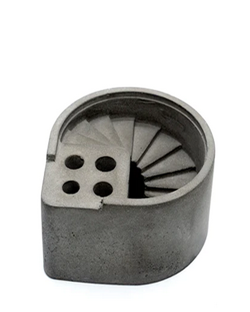 Unique Simple Shape Mistero Concrete Ashtray | 4 x 4 x 2 inches