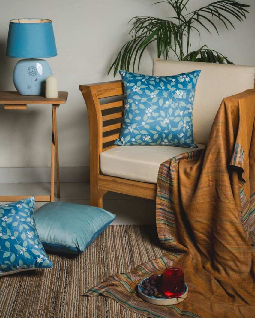 Mogra Velvet Cushion Covers | 16 x 16 inches