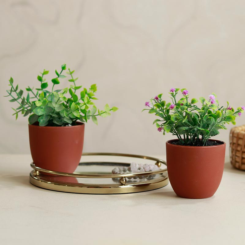 Small Artificial Plants | 6 inches | Set of 2 Default Title