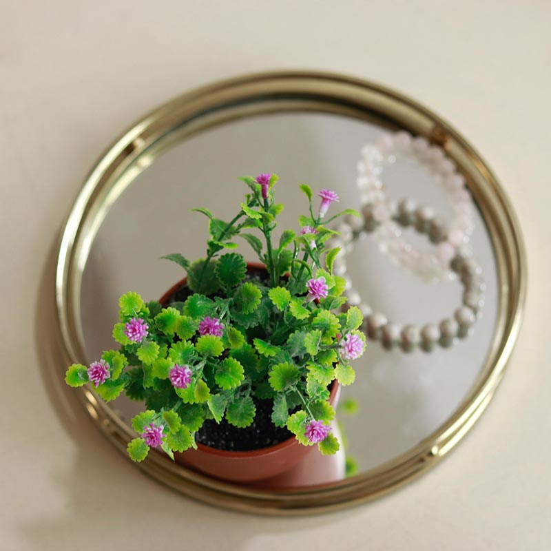 The Dainties | Set of 2 Small Artificial Plants | 6 inches each - Dusaan