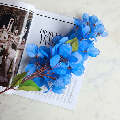 Blue Artificial Bougainvillea Flower Sticks | Set of 6