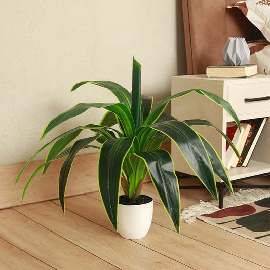 Artificial Variegated Dragon Plant | 30 Inches - Dusaan