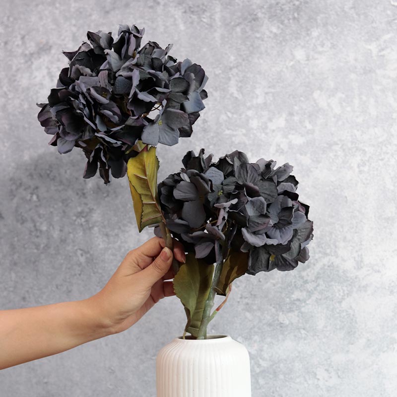 Artificial Hydrangea Flower Sticks | Set of 2 - Dusaan