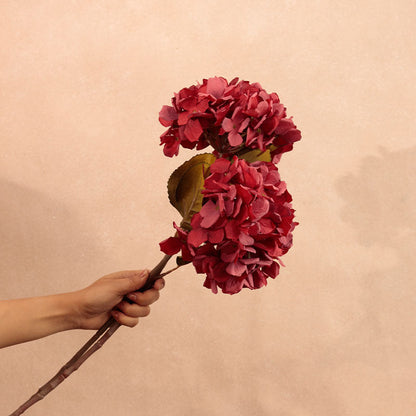 Artificial Hydrangea Flower Sticks | Set of 2