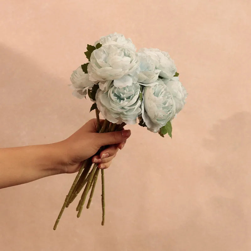 Artificial Peony Flower Sticks | Set of5