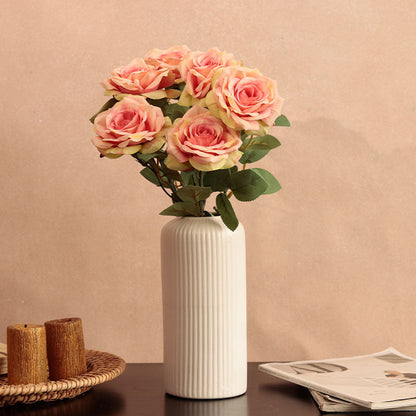 Artificial Rose Flower Sticks | Set of 6 - Dusaan