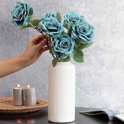 Artificial Rose Flower Sticks | Set of 6