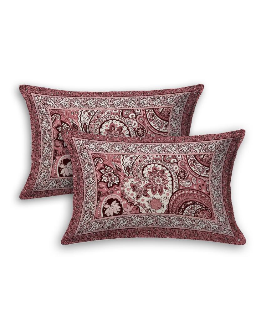 Amaryllis Sanganeri Cotton Flat Bedding Set | Multiple Colors | Double Size | 93 x 108 inches