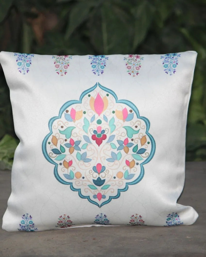 Maergarita Saarang Satin Cushion Covers | Set of 5 | 13 x 13 inches , 16 x 16 Inches